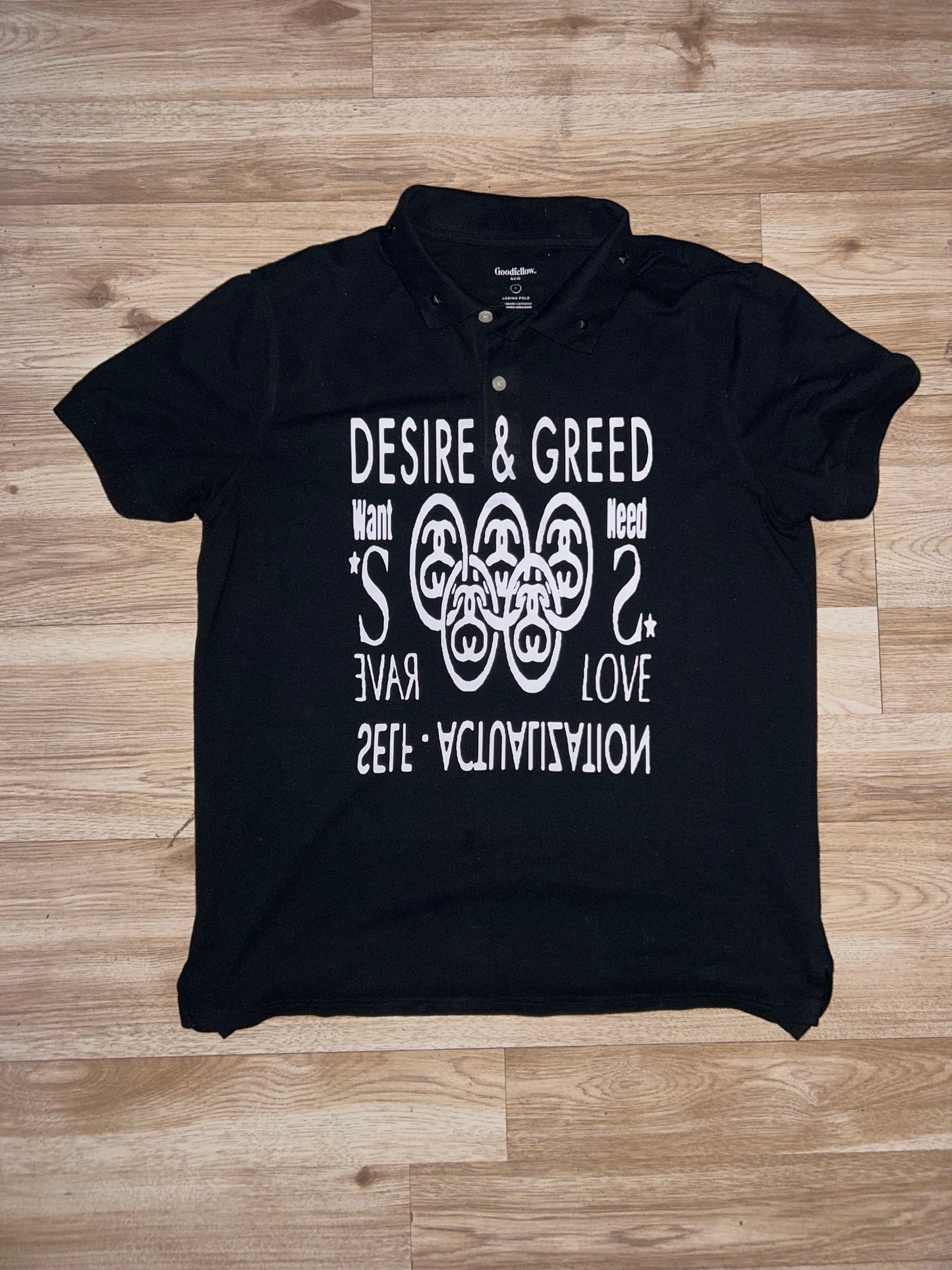 Desire and greed( black polo)