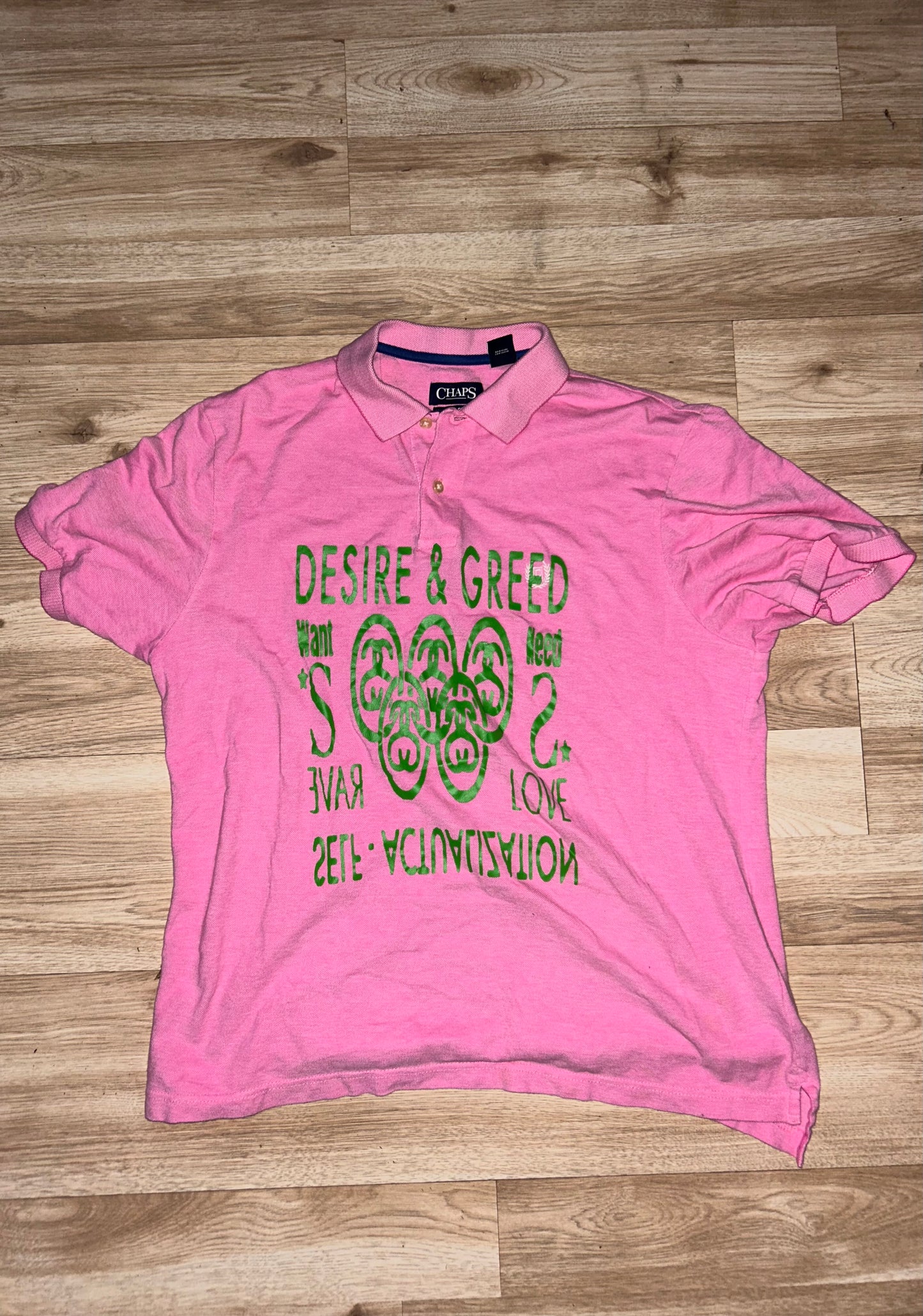 desire and greed(pink polo)